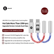 JCALLY JM6 Pro Type-C to 3.5mm Adapter CX31993 Digital Audio Portable Decoding Amp HiFi DAC MAX97220