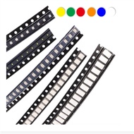 100pcs  0603 0805 1206 3225 1210  smd led Red Yellow Green White Blue Orange light emitting diode Wa