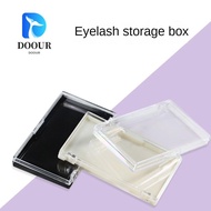 DOOUR Eyelash Storage Box, Plastic  False Lashes Show Box, Dust Proof Square Shape Storage Box