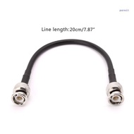 【SUIT*】 BNC Male To BNC Male RG58 Pigtail Cable 20cm Connector Crimp Coax Cables