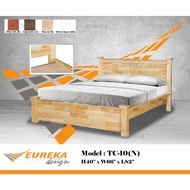 EUREKA 10 Queen Bed/Katil Kayu Solid Wood Durable (Deliver &amp; Installation Klang Valley)