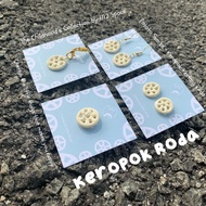 Mini Keropok Roda potato snacks Keropok Kentang roda Keychain earrings