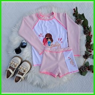 [KIDS] RASH GUARD 2 piece Swimsuit Summer Outfit for Kids Girls