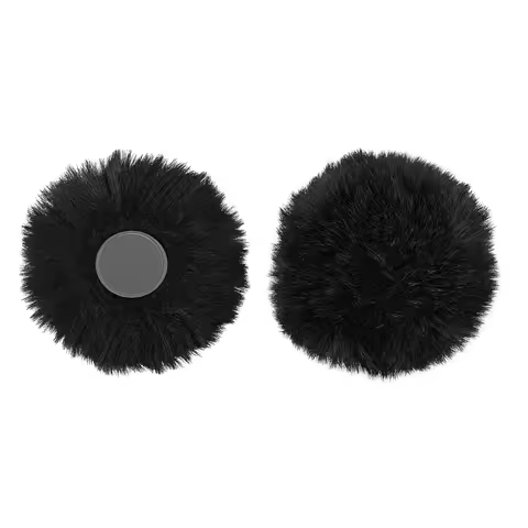 Geekria for Creators Furry Windscreen Compatible with Hollyland Lark M2 Wireless Mic, Mic DeadCat Wi