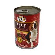 (พร้อมส่ง) อาหารสุนัขเปียก Pet8 สุนัข รสเนื้อ 400ก. ลัง 24x400 กรัม