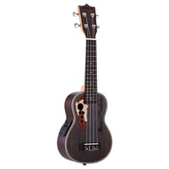 ammoon Spruce 21in Acoustic Ukulele 15 Fret 4 Strings Stringed Musical Instrumen