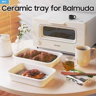 Ceramic tray for Balmuda Oven / Ceramic Baking Tray / Air fryer Ceramic tray with stainless steel wire sets