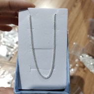 Silver 990 necklace plain
