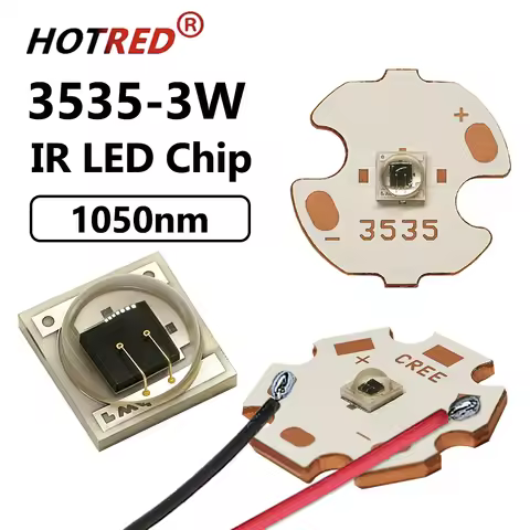 1-10pcs 3W 3535 Deep Infrared IR Ceramic 1000nm 1050nm High Power LED Source Monitoring Night Vision