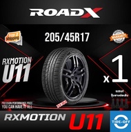 ROADX 205/45R17 RXMOTION U11 ยางใหม่ ผลิตปี2024 ราคาต่อ1เส้น แถมจุ๊บลมยางต่อเส้น ยางรถยนต์ ROAD-X ขอบ17 ขนาดยาง 205/45R17 ROAD X จำนวน 1 เส้น