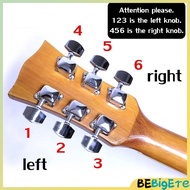 B.E. Guitar String Tuning Pegs Metal Guitar String Button Guitar Knob