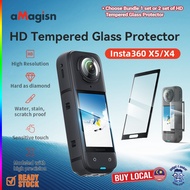 aMagisn Insta360 X4 X5 HD Screen Tempered Glass Film Protector Accessories for Insta360 X5 X4 Screen