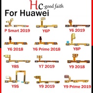 New high quality Power On Off Volume Side Button Key Flex Cable Replacement Parts For Huawei Y5 Y6 Y7 Y9 Prime 2017 2018 2019 Y6P Y7P Y8P Y8s Y9s