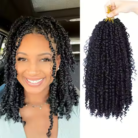 Passion Twist Hair 10 inch Boho Passion Twist Crochet Hair For Women Pretwisted Boho Passion Twist C