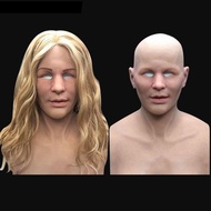 Old Man Handsome Man Engages Character Mask Head Latex Monster New Props