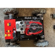 BADEK X7S- REMOTE CONTROL LAWN MOVER - MESIN RUMPUT 4x4. Auto battery rechargem