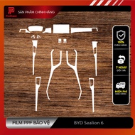 BYD Sealion 6: Film PPF Cao cấp dán chống xước nội thất. Kháng ố trong suốt. Proshield
