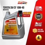 TOYOTA SEMI🔥🔥🔥PROMO🔥🔥ENGINE OIL SN/CF 10W-40 + Free Toyota Oil Filter Motor Oil Car Oil Engine Minyak Motor