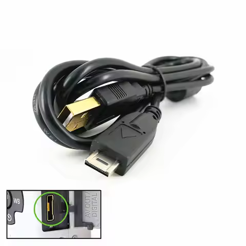 14 Pin USB Data Cable Lead Cord for Panasonic DMC GF2 GH1 GH2 ZS1 ZS3 TZ6 TZ7 TZ10 TZ65 GK TS1 TS2 F
