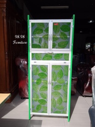 PREMIUM Rak Piring 2 Pintu Murah - Lemari Sayur 2 Pintu- Rak Piring Kaca Medan