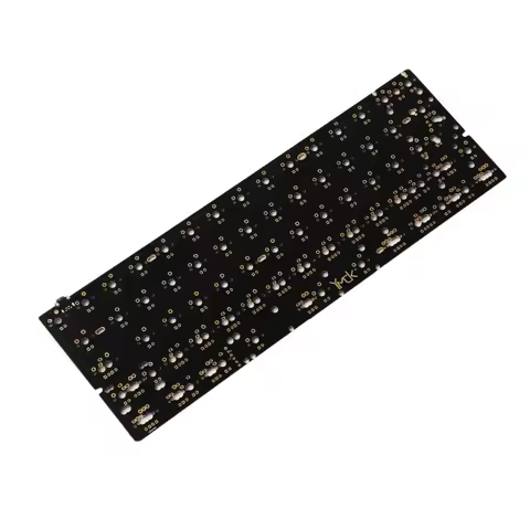 60% 61 64 QMK PCB Plate Stabilizers Kit Full Programmable Underglow RGB Led PCB 2u 2.25u Plate For M