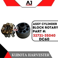 Assy Assembly Cylinder Rotary Block DC60 Kubota Harvester Part : 32721-35040