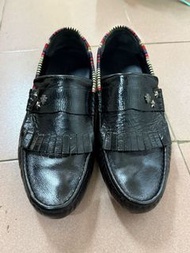 Gucci皮鞋 44號👞 Gucci Black Leather Loafers