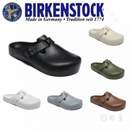 Sandal Birkenstock Boston EVA Hitam separuh-pek untuk lelaki dan wanita 36-45 (6 warna) MWUI