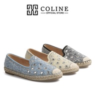COLINE CLN-7203 Glitter Slip-On Flatshoes Women's Glitter Shoes C1214