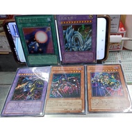 Yu-Gi-Oh Japanese Half Diamond GB7 Full Set Of 5 Sheets Five Emperor Dragons, God Of Power, Ultimate