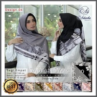 Segiempat Syari Motif 130 x 130. Jilbab Signarica. Kerudung Hijab