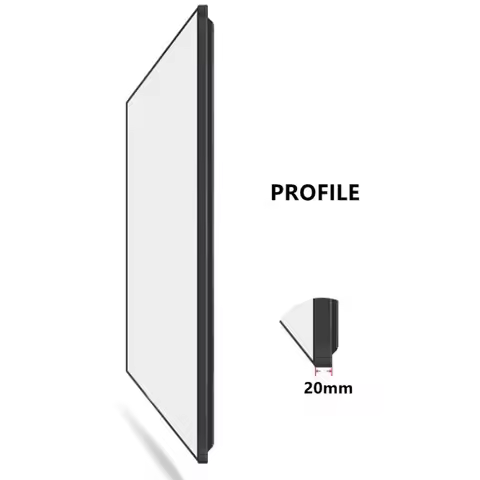 Woven Acoustic Sound Transparent Projection Projector Screen with Narrow Aluminum Alloy Frame for 4K