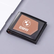 2025 New Leather Car Logo men Wallet Bank Card Coin Purse For BMW 1 2 3 4 5 6 7 Series X1 X2 X3 X4 X