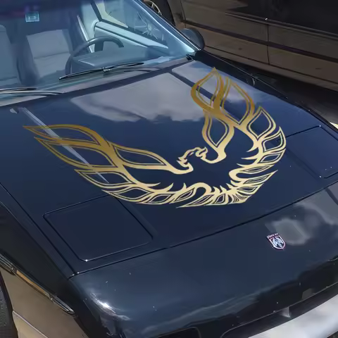 Engine Cover Vinyl Sticker emblem Car Door Decal For Pontiac Firebird Trans AM Aztek Cobalt Firebird
