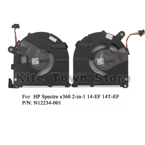 New CPU+GPU Cooling Fan for HP Spectre x360 2-in-1 14-EF 14T-EF 14-ef0013dx 14-ef2047nr P/N: N12234-