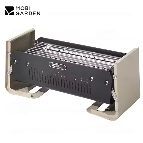 MOBI GARDEN Desktop Barbecue Stove Camping Outdoor Barbecue Dual-Purpose Carbon Steel Stove Indoor B