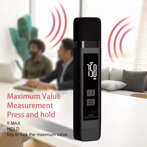 TA657A Digital Noise Meter Decibel Detector Noise Tester Rechargeable Sound Level Meter 30.0~130dB V