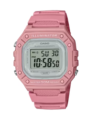 นาฬิกาข้อมือผู้ชาย ผู้หญิง คาสิโอ ดิจิตอล CASIO Digital สายเรซิน รุ่น W-218HC-4A2VDF W-218HC-4A2 W-2
