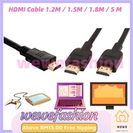 READY STOCK 4K/1080 HDTV / HDMI Cable 1.2M / 1.5M / 1.8M / 5 M / (HIGH-SPEED) FOR Mytv Astro PC Laptop