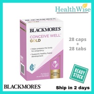 Blackmores Conceive Well Gold 28 capsules + 28 tablets Folate Folic Acid For Pregnancy (EXP: Aug 202