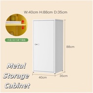 Single-Door Steel Storage Cabinet Bookshelf Home/Study/Office Cabinet Metal Cabinet Food Storage Cab