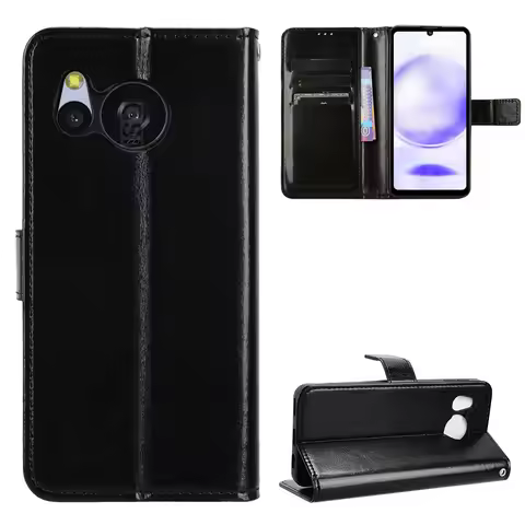 For Sharp Aquos Sense 8 Case Luxury Flip PU Leather Wallet Lanyard Stand Case For Sharp Aquos Sense 