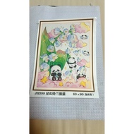 9ct cross-stitch painting with 4 threads
