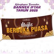 ✨READY DESIGN✨ BANNER IFTAR - RAMADAN / Puasa / Tebal / Kalis Air / Tahan Lasak (A1-IFTAR)