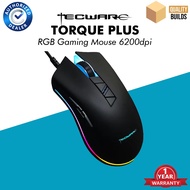 Tecware Torque Plus RGB Gaming Mouse 6200 DPI  Wired ARGB Wired Mouse Budget Gaming PC Computer Desk