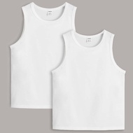 เด็กชายก่อนวัยรุ่น เสื้อกล้าม สีพื้น 2 ชิ้น
