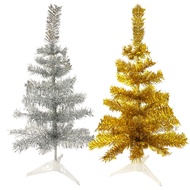 2ft/60cm /3ft/90cm Christmas tree Gold and silver,Christmas decorations small Christmas tree JVL