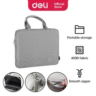 Deli Laptop Bag Office Work Men Business Briefcase Water Repellent Grey (14") 男款公事包