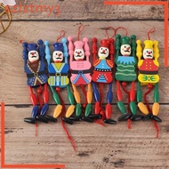 [szlztmy3] Funny Wooden Dolls Toy, Party Favors Hanging Ornament Marionette Puppets Joint Activity Doll Handcraft Toy for Girls Children Kids Gifts