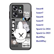 Soft Edge Case For infinix Smart8 Smart8Hd Smart5 Smart6 Smart7 Hot40i Hot30I Hot20i Hot20S Hot12i H